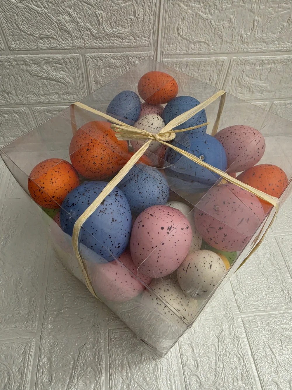 New 48 Count Speckled Soft Pastel Eggs Bowl Filler / Vase Accent, Easter 2026